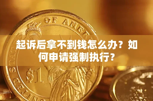 北京起诉后拿不到钱怎么办？如何申请强制执行？