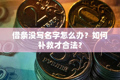 北京借条没写名字怎么办？如何补救才合法？
