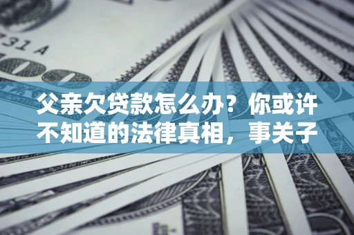 北京父亲欠贷款怎么办？你或许不知道的法律真相，事关子女未来
