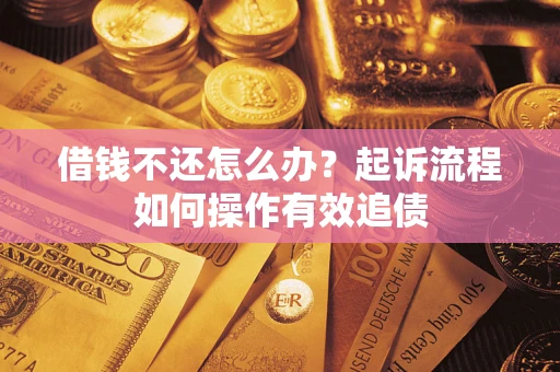 北京借钱不还怎么办？起诉流程如何操作有效追债