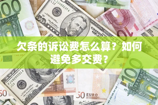北京欠条的诉讼费怎么算？如何避免多交费？