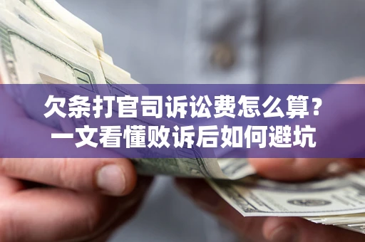 北京欠条打官司诉讼费怎么算？一文看懂败诉后如何避坑