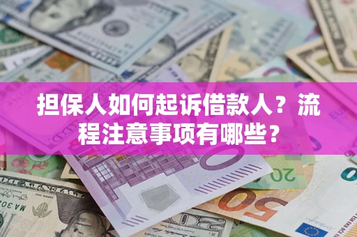 北京担保人如何起诉借款人？流程注意事项有哪些？
